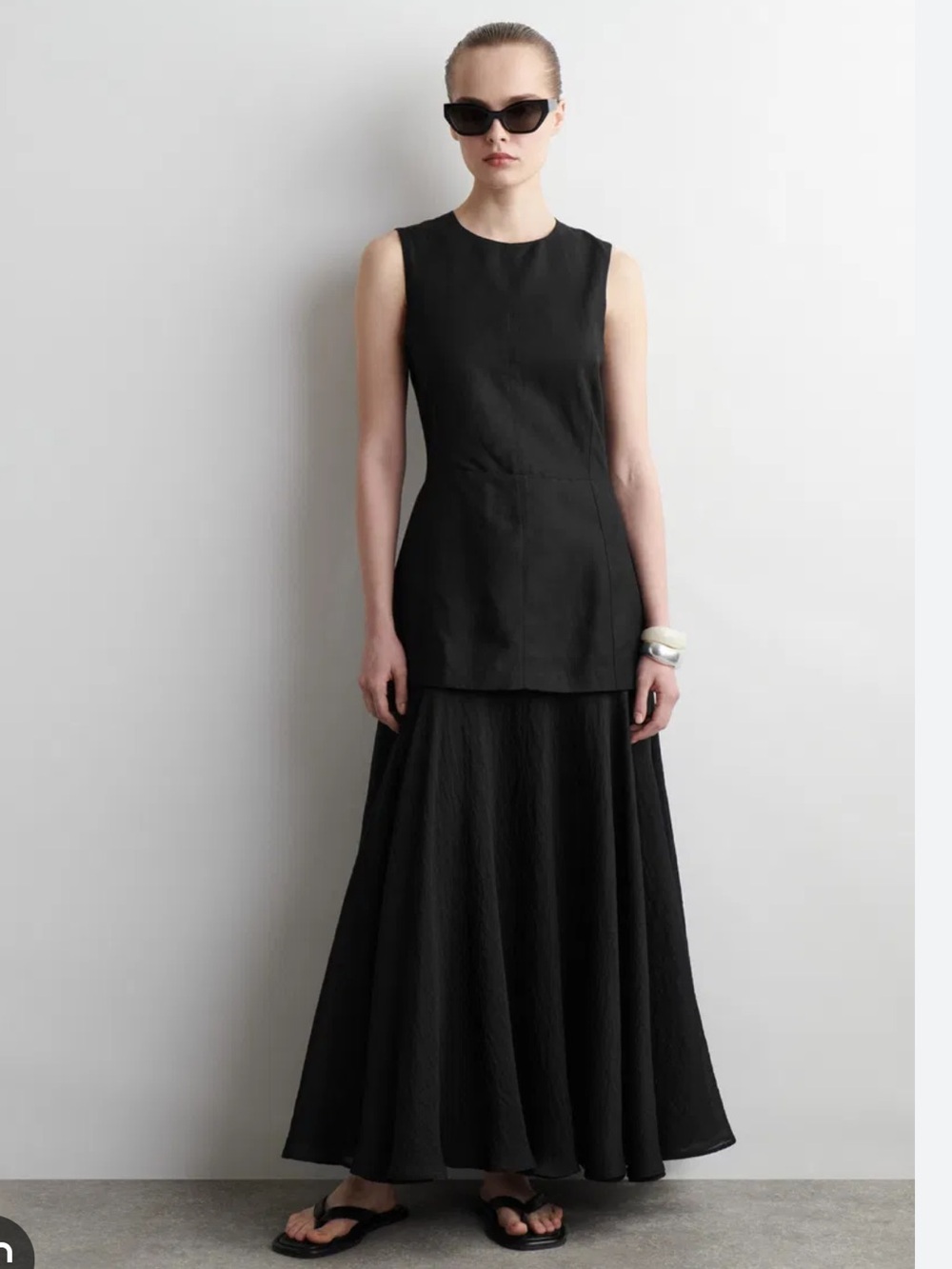 COS Black Sleeveless Maxi Dress - Picture 1 of 5